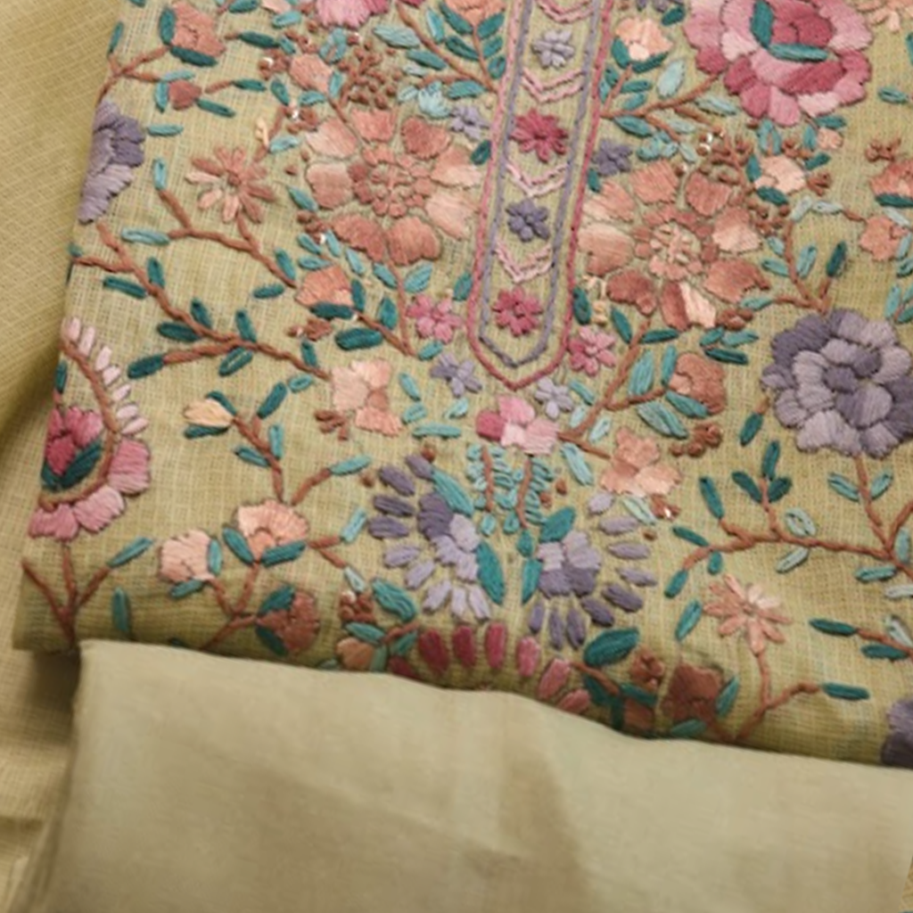 Pistachio Floral Suit