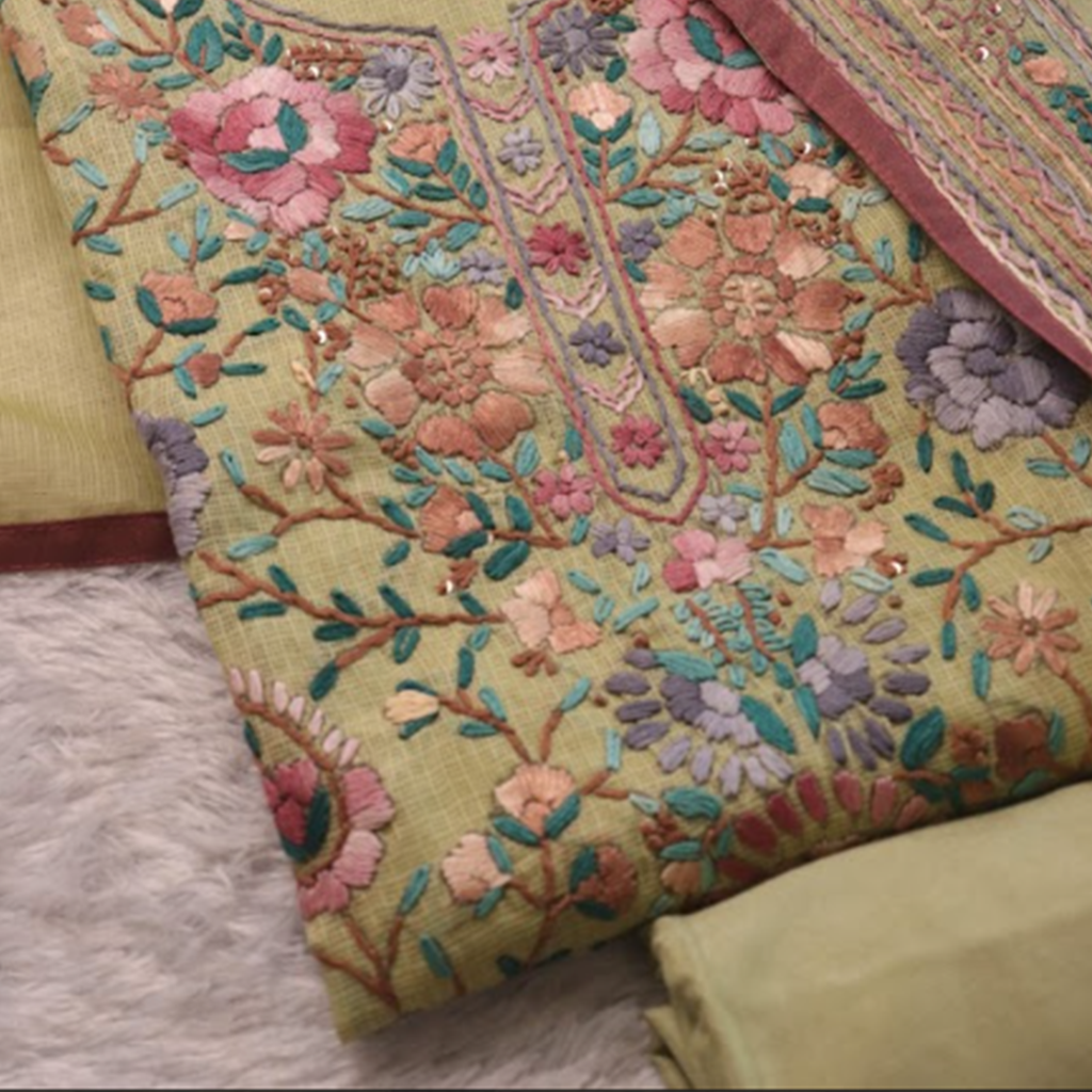 Pistachio Floral Suit
