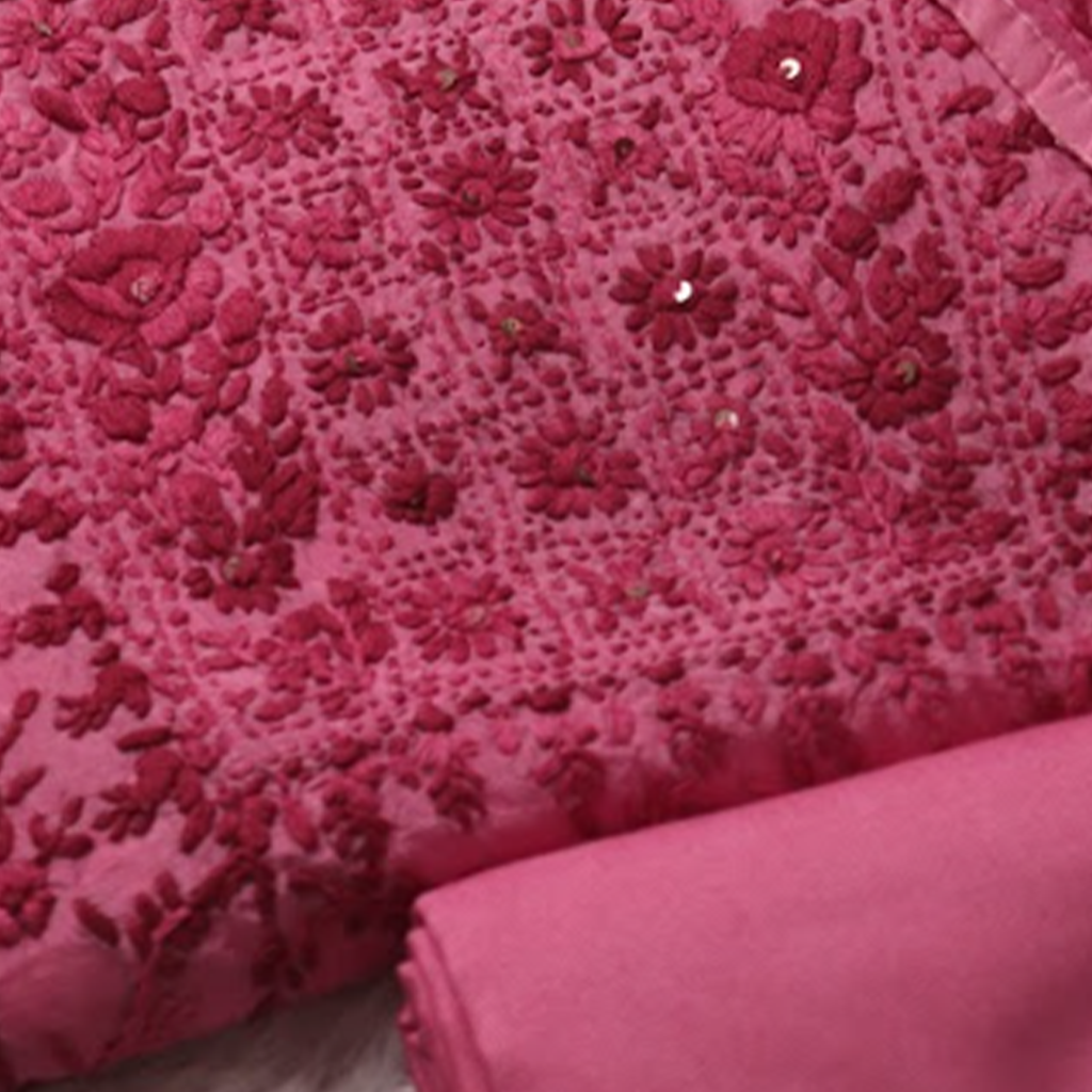 Maroon Rose Phulkari
