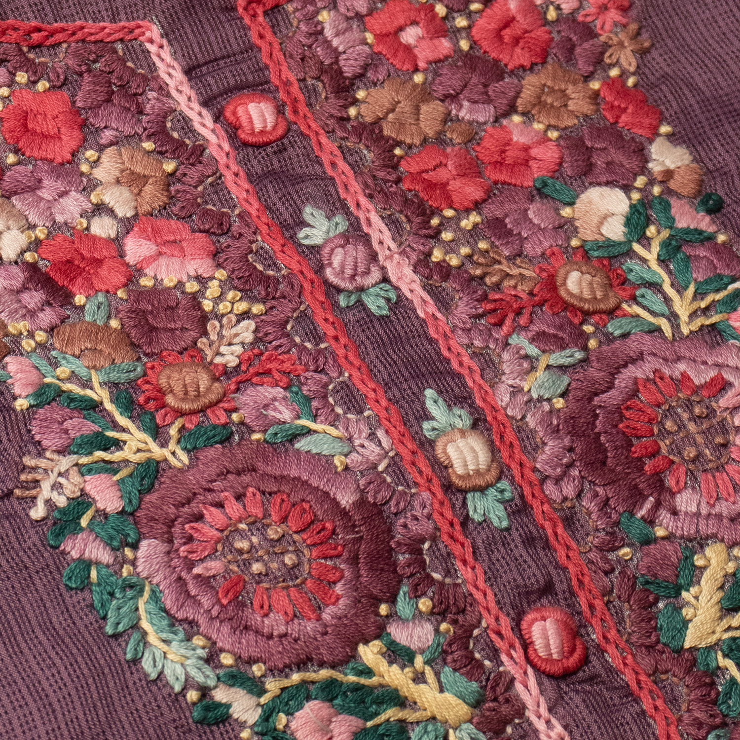 Maroon & Plum unstitched suit