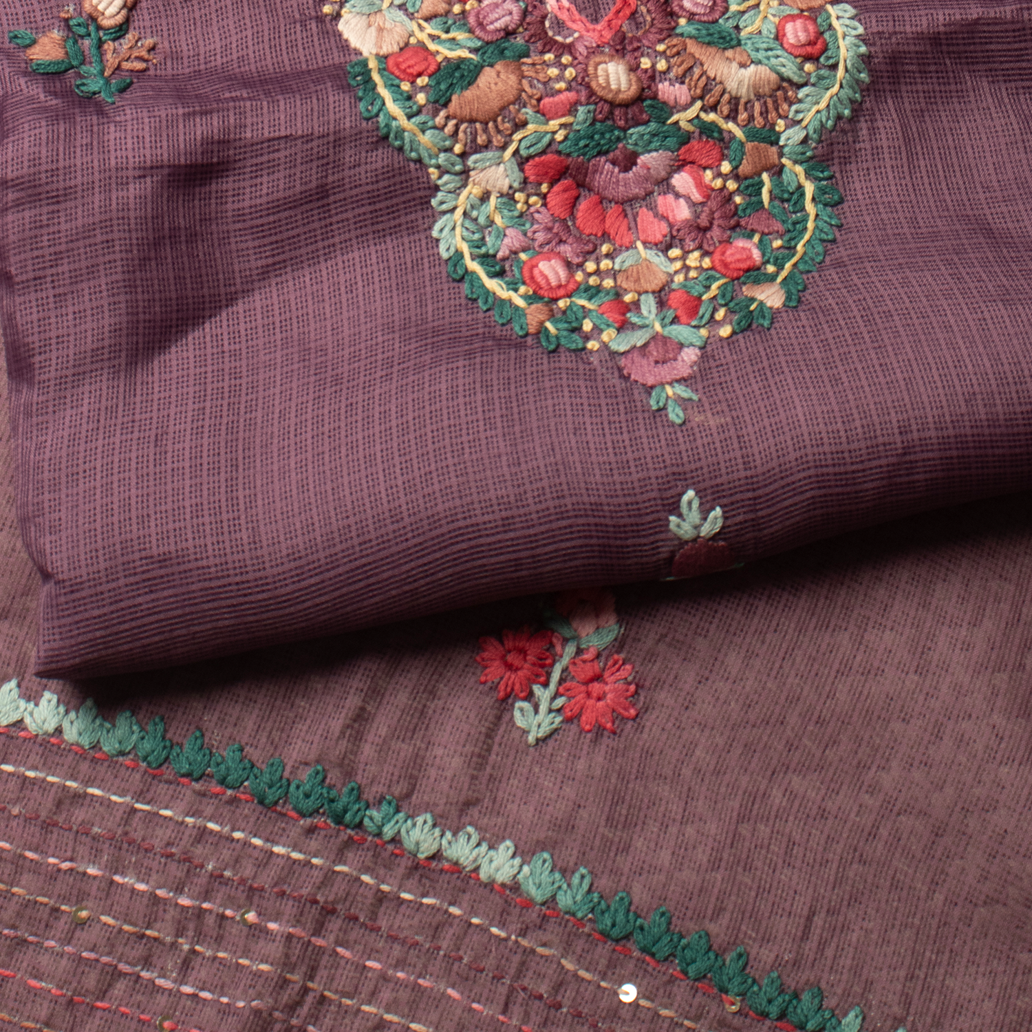 Maroon & Plum unstitched suit