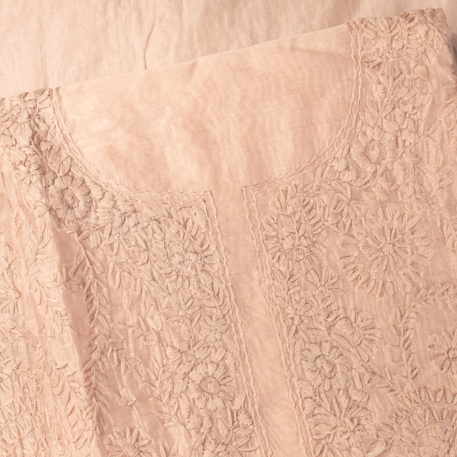 self coloured beige unstitched suit