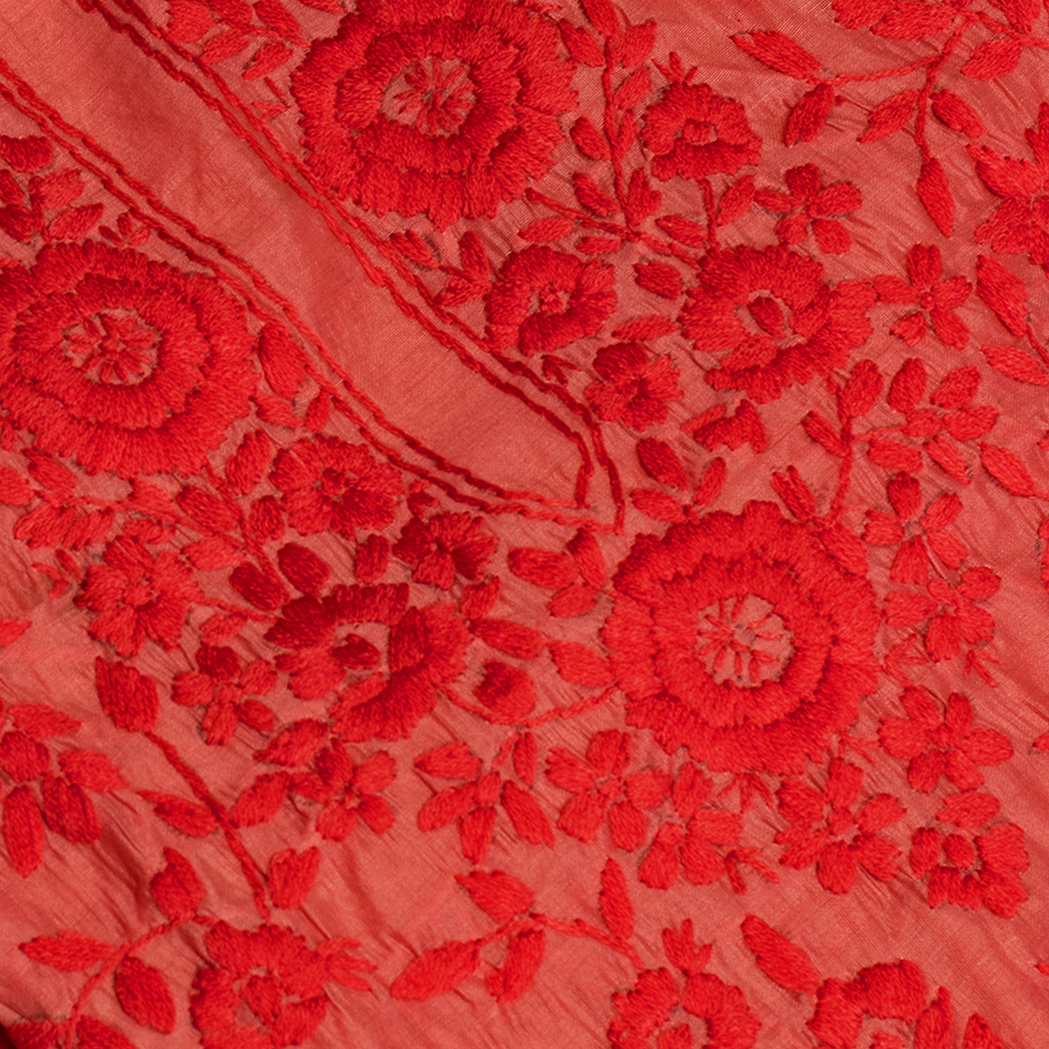 Rose Rouge threadwork unstitched Suit Set