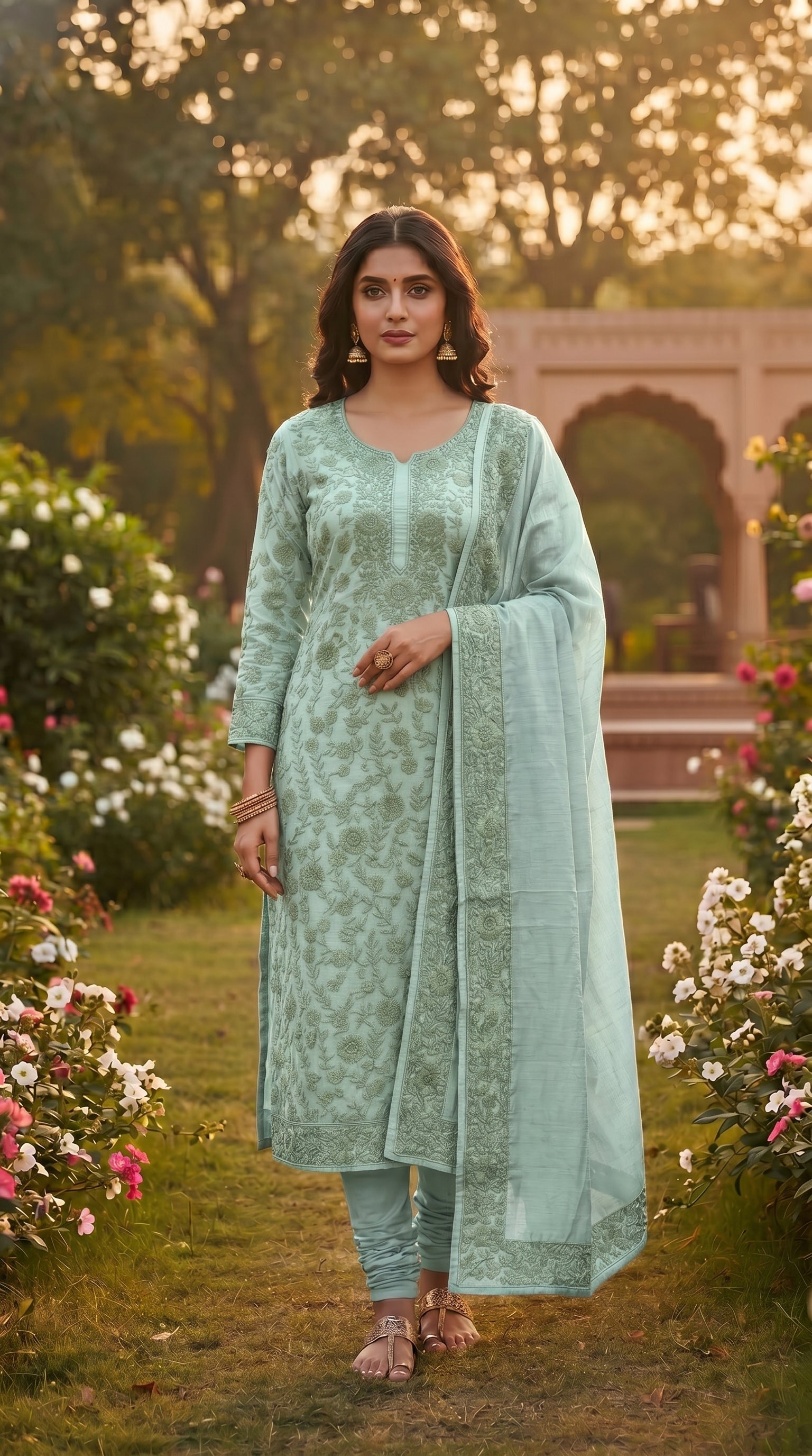 Majestic Aari Embroidered Suit (Unstitched)