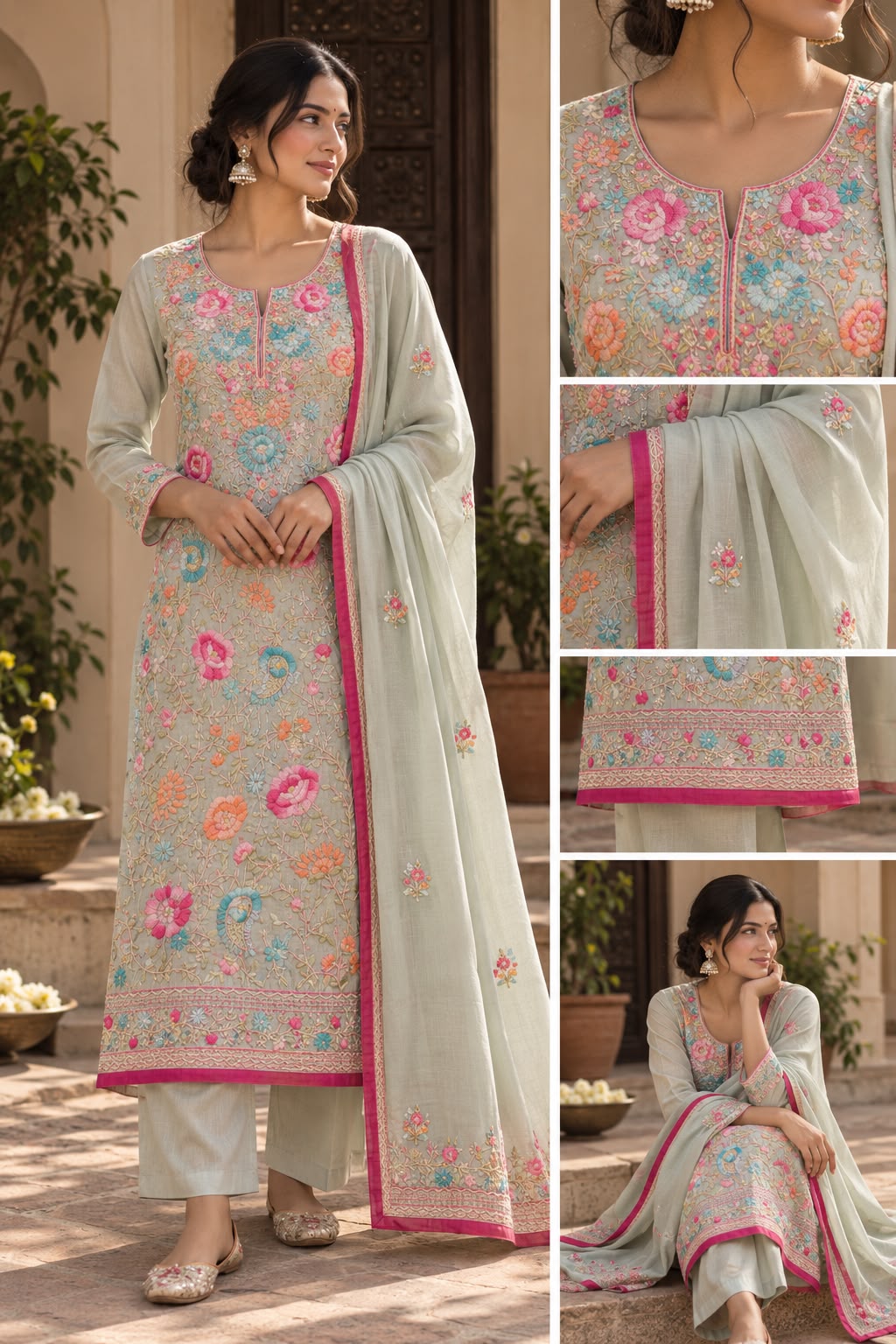Rangrez Pastel Unstitched Suit