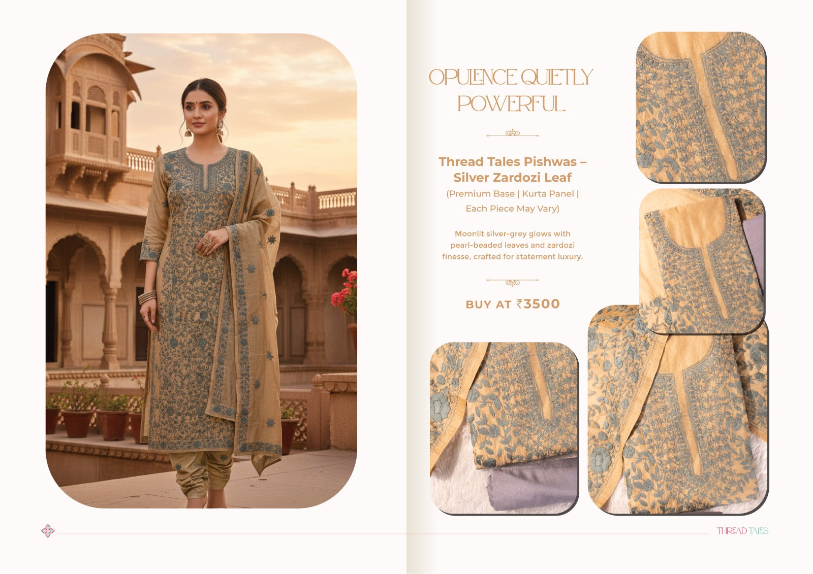 Do rang tashreeh white and blue unstitched suit