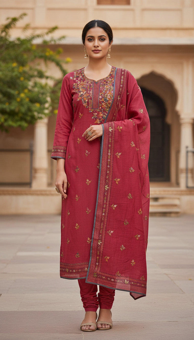 Rani Bloom Kurta Set