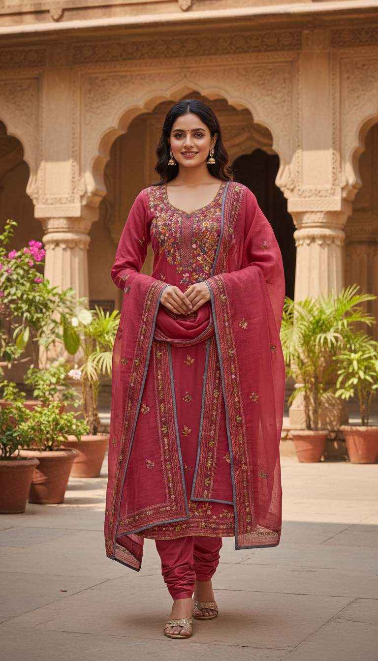 Rani Bloom Kurta Set