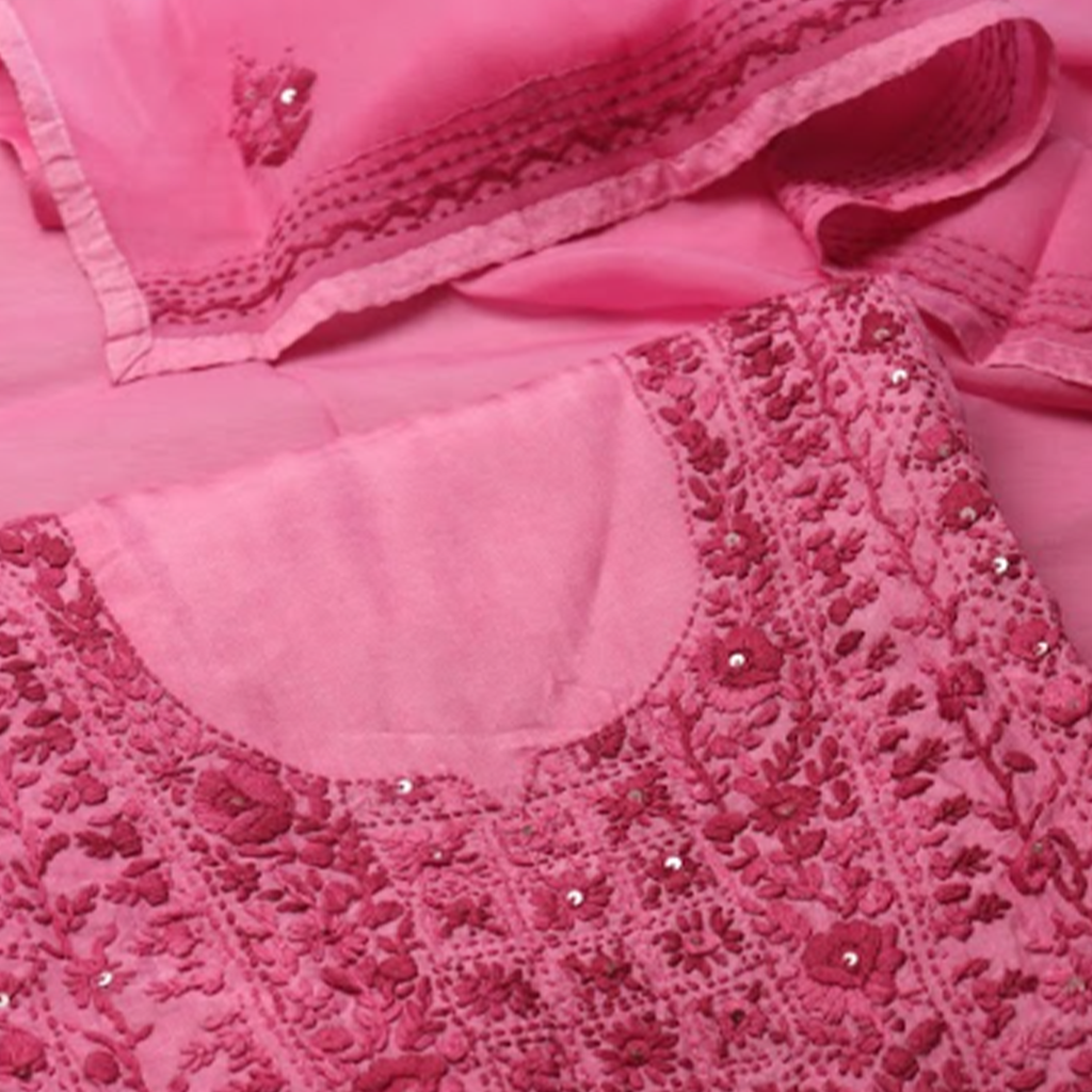 Maroon Rose Phulkari