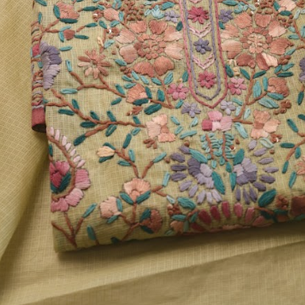 Pistachio Floral Suit