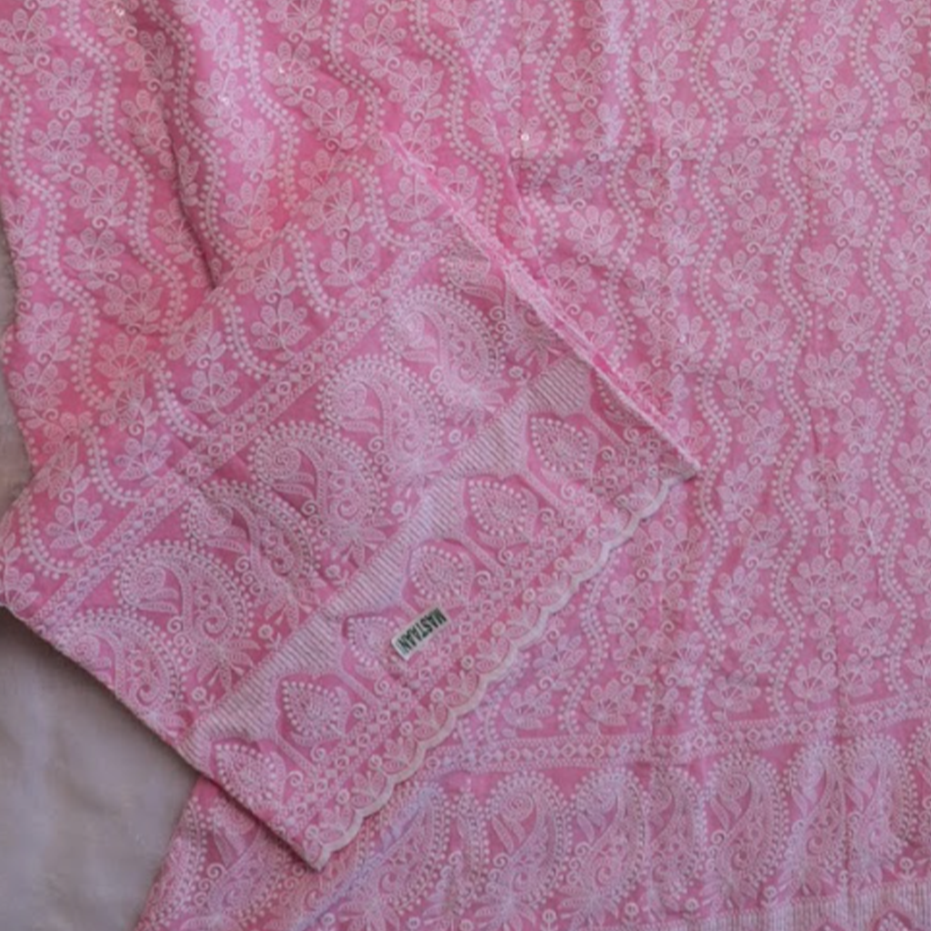 Rose Blush Chikankari Anarkali