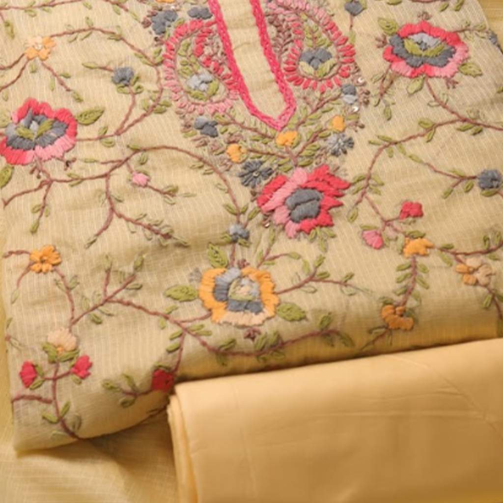 Sunkissed Kota Aari Embroidered Suit Set