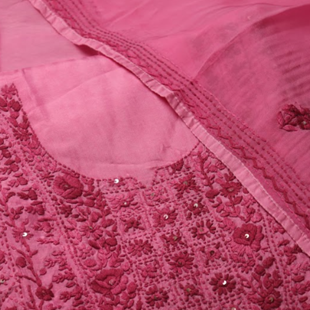 Maroon Rose Phulkari