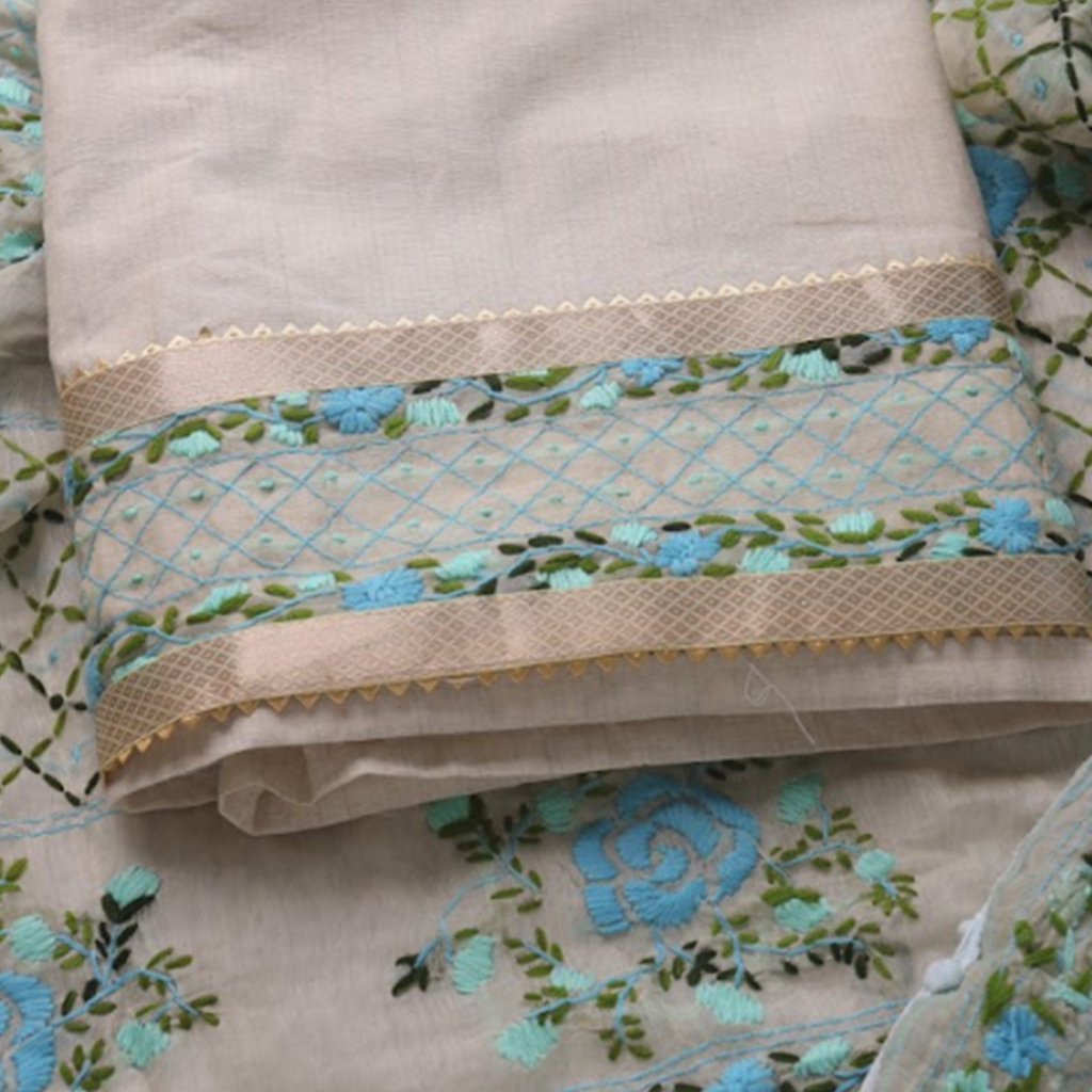 Beige Multi-Hued Aari Delight