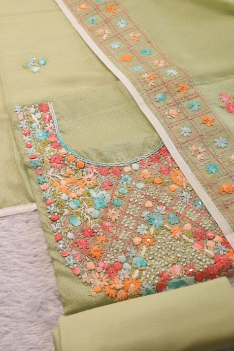 Sunset Bloom Chandari set