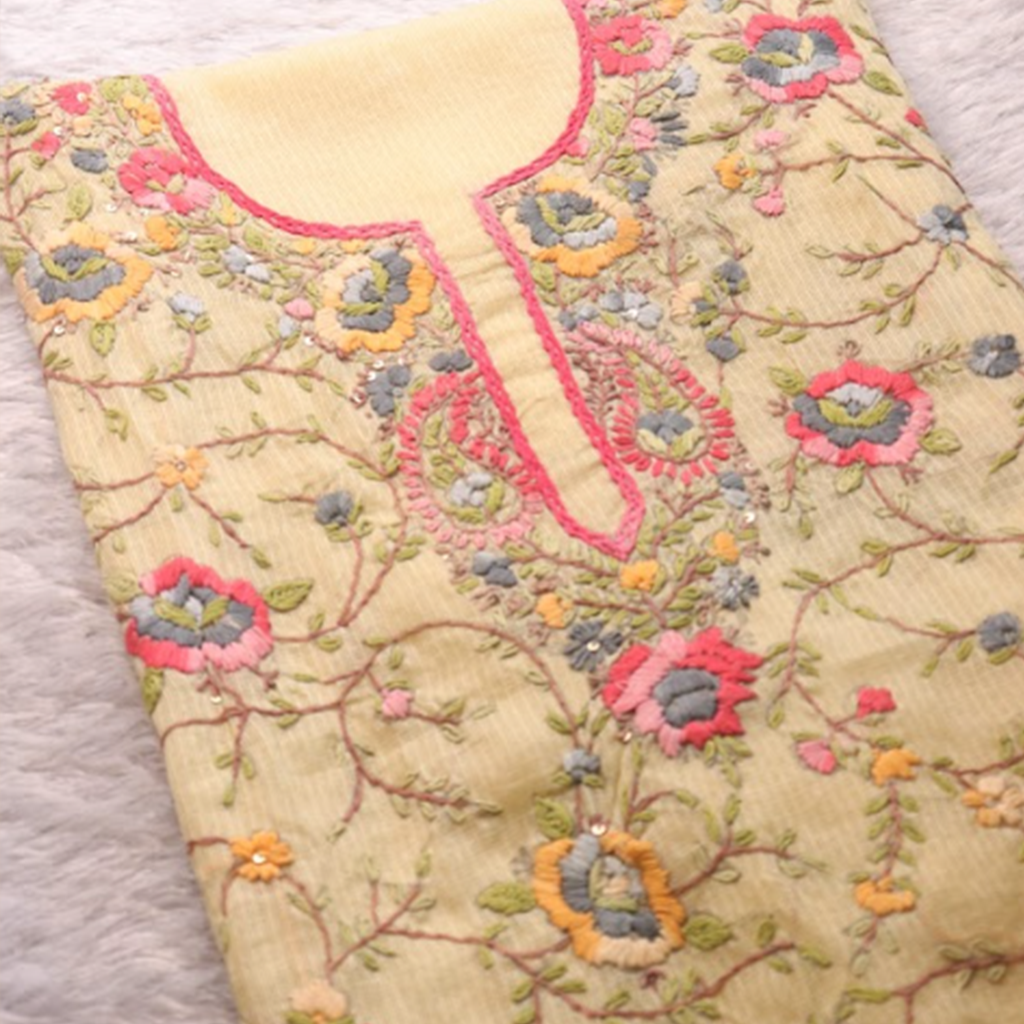 Sunkissed Kota Aari Embroidered Suit Set