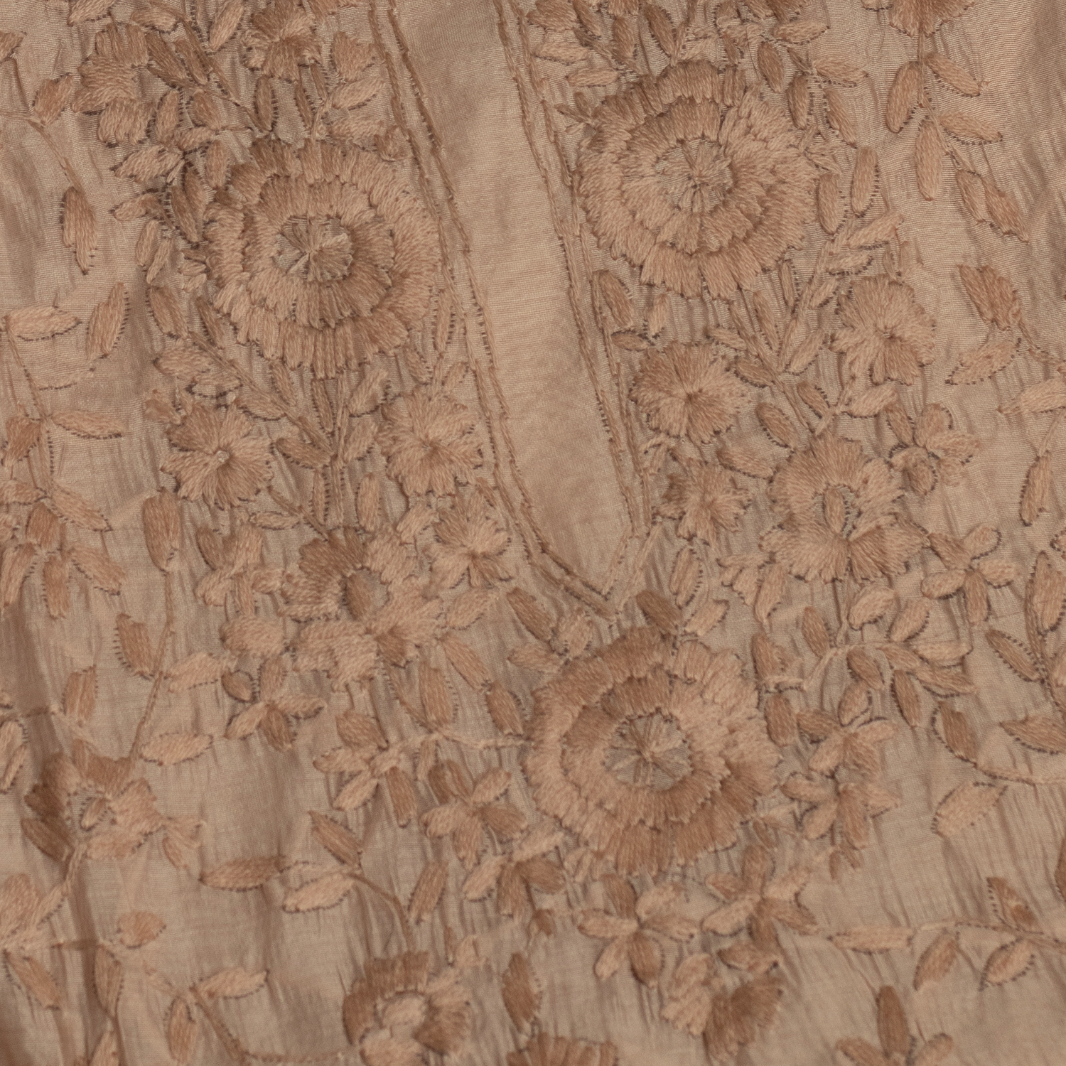 'Badami' Tone-on-Tone Embroidered unstitched Suit