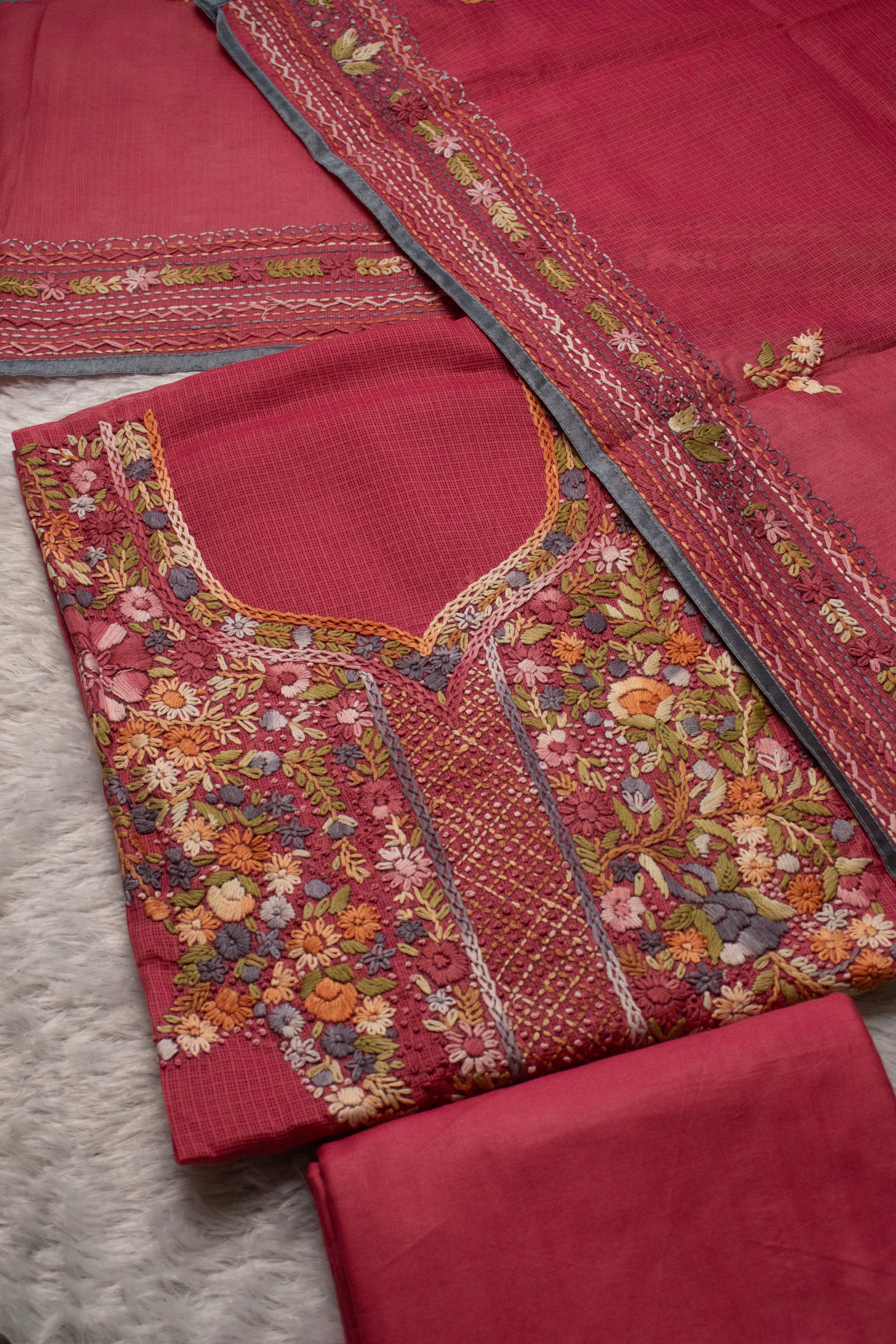 Rani Bloom Kurta Set