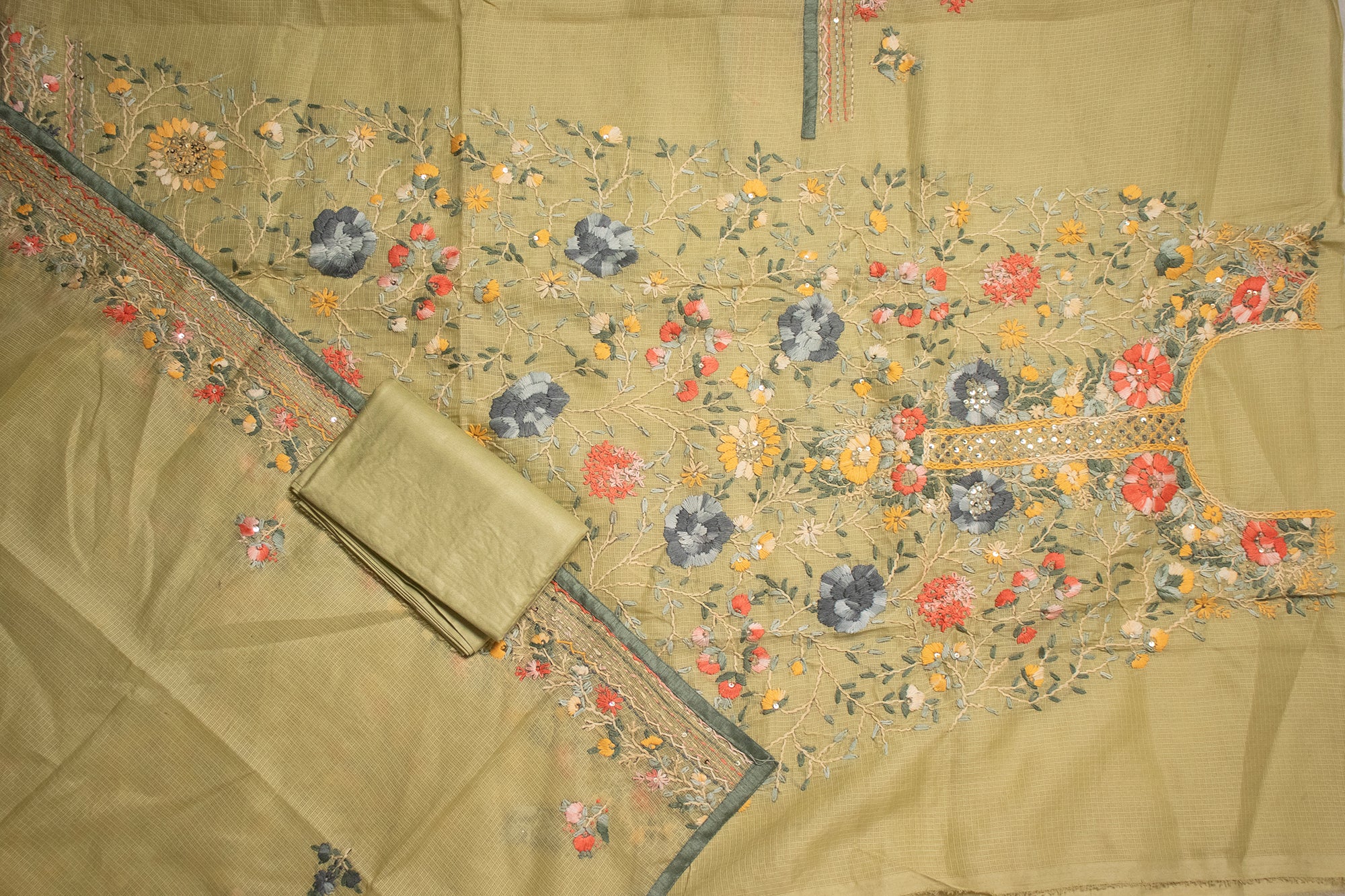 Sage Green Vintage Kurta Set
