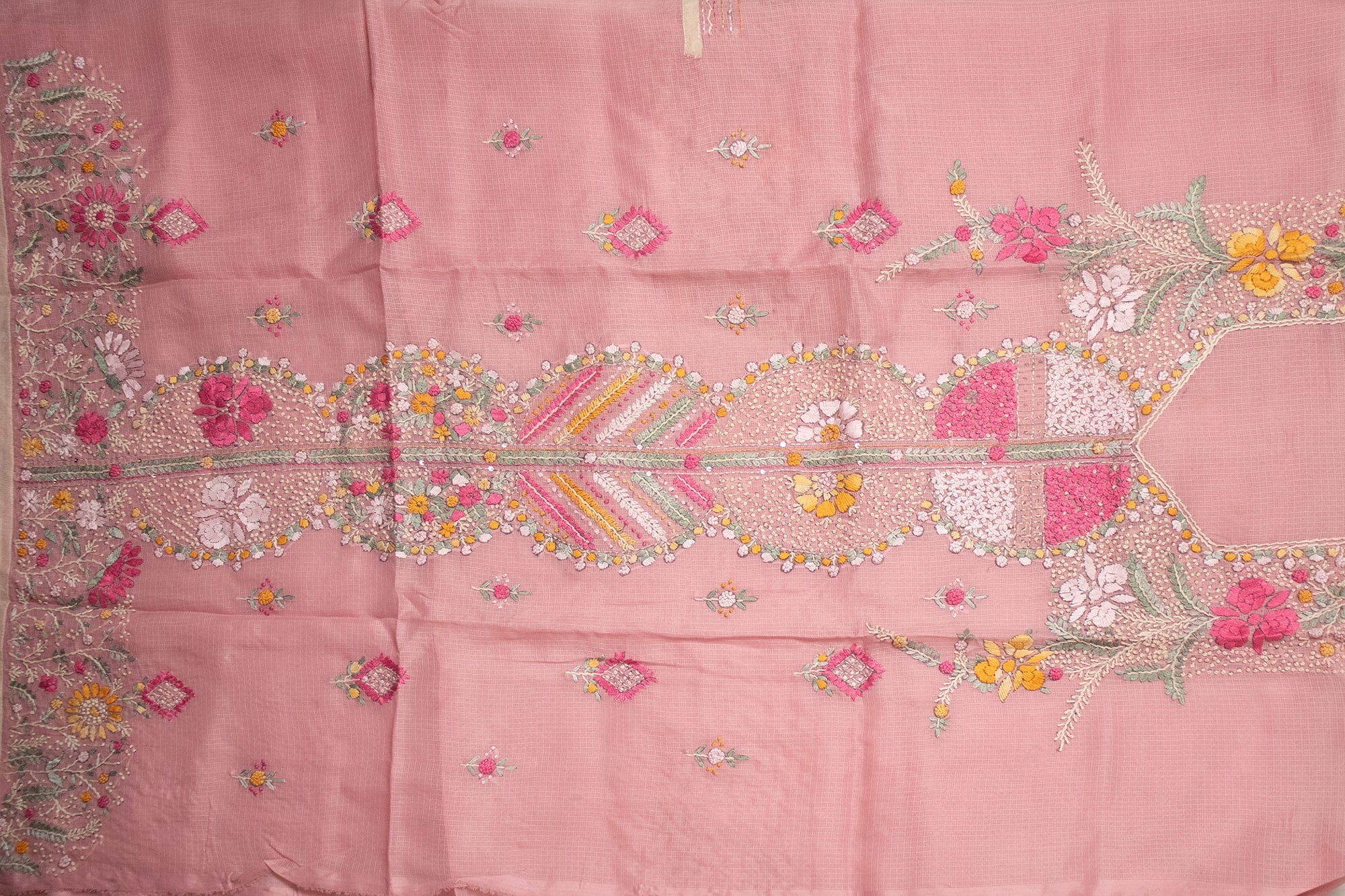 Blush Pink Soft Bloom Kurta Set