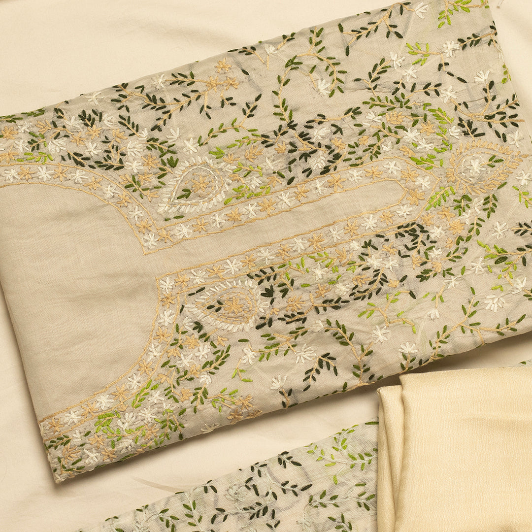 Uniques Okaish Jaal embroidered unstitched suit