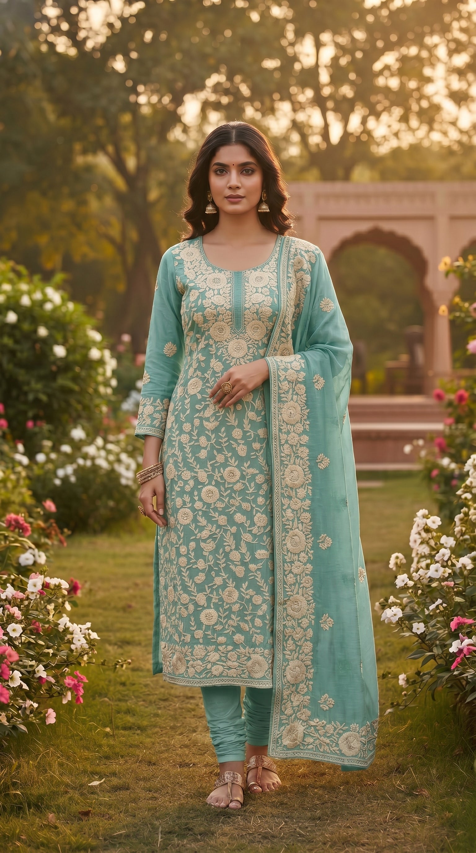 Majestic Aari Embroidered Suit (Unstitched)